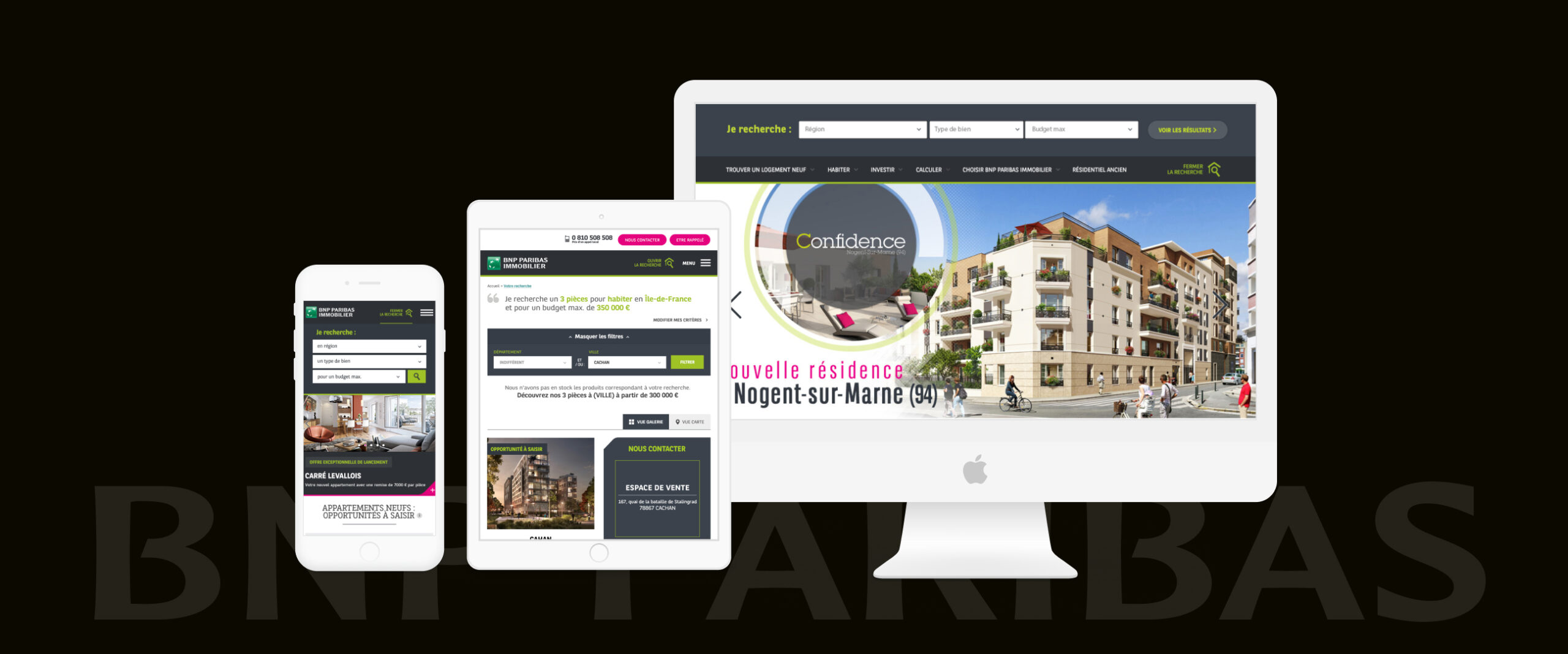 BNP Paribas Immobilier &mdash; Refonte e-commerce immobilier