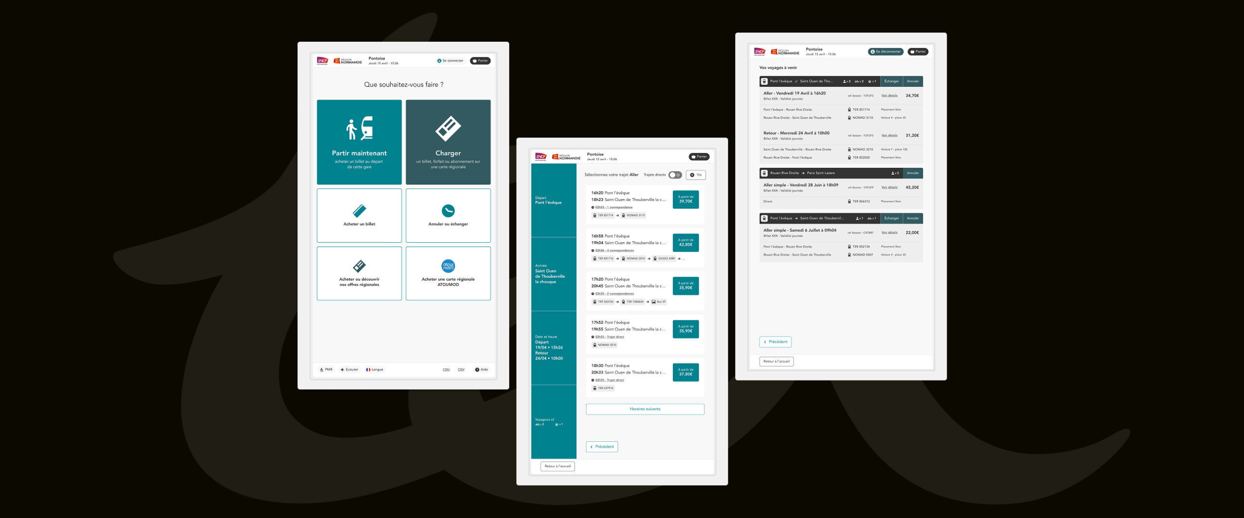 SNCF TER &mdash; Refonte UX parcours voyageur